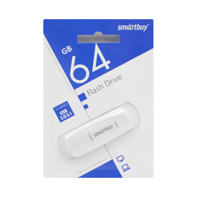 USB-накопитель SmartBuy Scout series 64 GB USB 3.0, белый