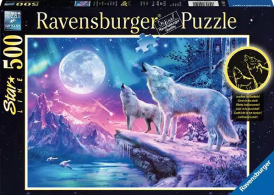 Пазл Ravensburger Волк в северном сиянии 500 деталей, 149520*