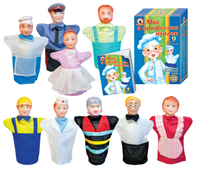 Кукольный театр Русский стиль Мы играем в профессии 9 персонажей, 11214