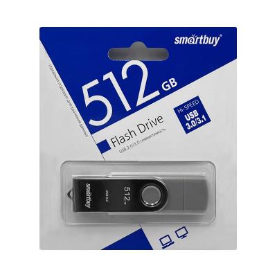 USB-накопитель Smartbuy Twist Dual 128GB USB 3.0 Type-C/Type-A, черно-серый