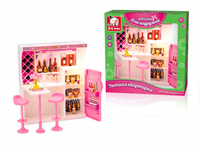 Мебель для кукол S+S TOYS со светом, в коробке 31*9,5*31 см 