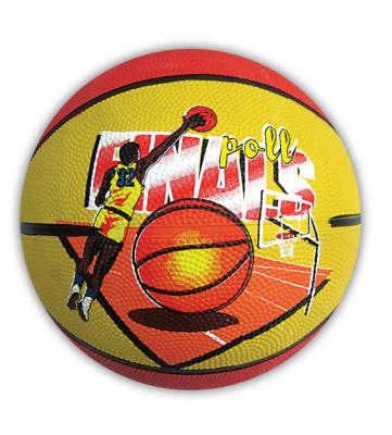 Мяч баскетбольный FunMax 5" резина, 400 г, с печатью