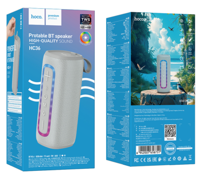 Колонка блютуз Hoco HC36 серый