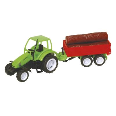 Машинка HTI Roadsterz Зеленый трактор с красным прицепом, TP268.UNI-2