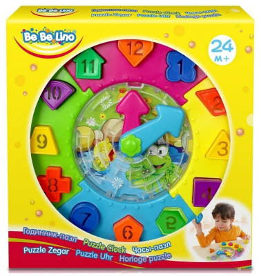 Развивающая игрушка Toys Lab Bebelino Часы-пазл, 58023
