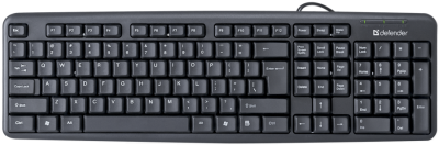 Клавиатура проводная HB-520 Element черный Defender