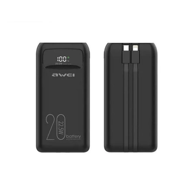 Внешний аккумулятор Awei P169K 20000 mAh, черный