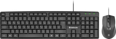 Набор проводной клавиатура и мышь Defender C-270, черный 