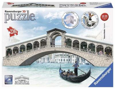 Пазл 3D Ravensburger Мост Риальто, Венеция, 216 элементов 125180