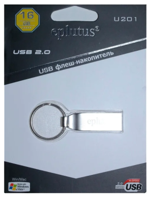 USB-накопитель Eplutus U201 16GB, серебро