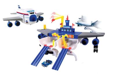 Игровой набор MotorMax Самолёт - Аэропорт Boeing , 1 машинка 1:64, 78145P