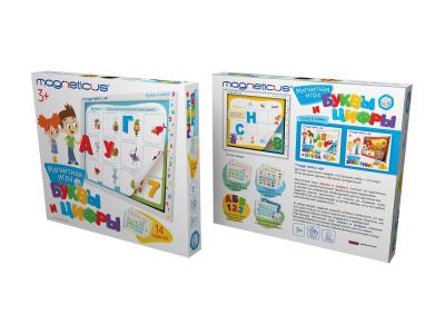 Игровой набор Magneticus Буквы и Цифры в картонной коробке Игровой набор Magneticus Буквы и Цифры в картонной коробке
