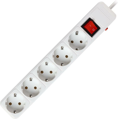Сетевой фильтр Smartbuy SBSP-5-30-W 3 метра 5 розеток, белый Сетевой фильтр Smartbuy SBSP-5-30-W 3 метра 5 розеток, белый