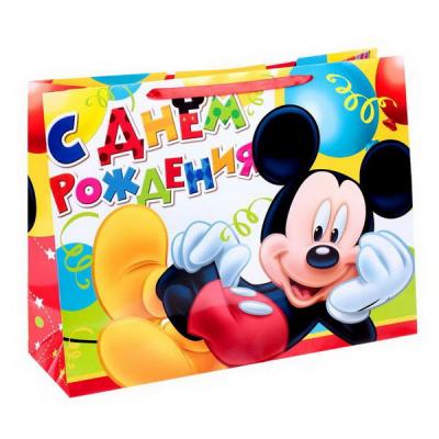 Пакет ламинированный горизонтальный Disney Веселого праздника! Микки Маус