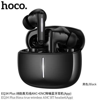 Наушники беспроводные с шумоподавлением Hoco EQ34 Plus черный*