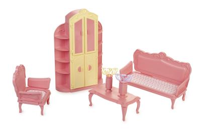 Набор мебели для гостиной Огонёк Маленькая принцесса, нежно-розовая, С-1524