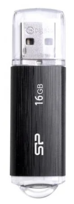 USB-накопитель Silicon Power Ultima U02 USB 2.0 16 ГБ, черный