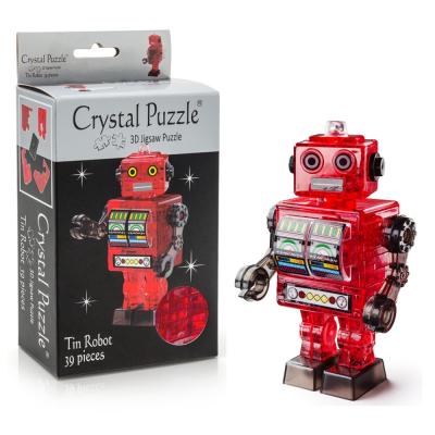 Головоломка пазл Crystal Puzzle Робот красный