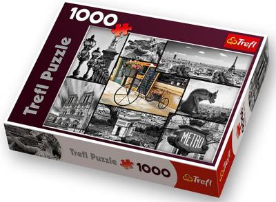 Пазл Trefl 1000 деталей: Париж-коллаж, 10279N