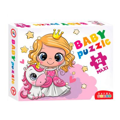 Пазлы для малышей Дрофа-Медиа Baby Puzzle Принцесса и единорог из 12 элементов