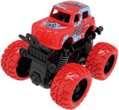 Машина Funky Toys пластиковая, инерционная, красная, 4х4, 60001