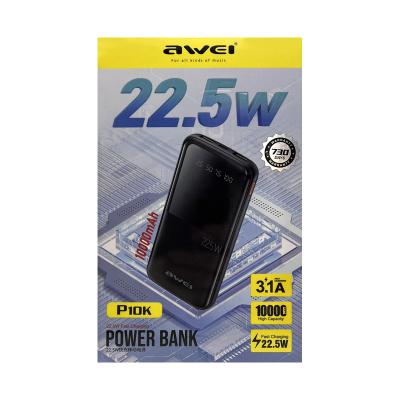 Внешний аккумулятор Awei P10K 10000mah, черный