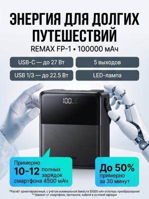 Портативная электростанция для путешествий FP-1 100000 27 Вт с фонарем