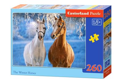 Пазл Castorland 260 деталей: Лошади зимой, B-27378