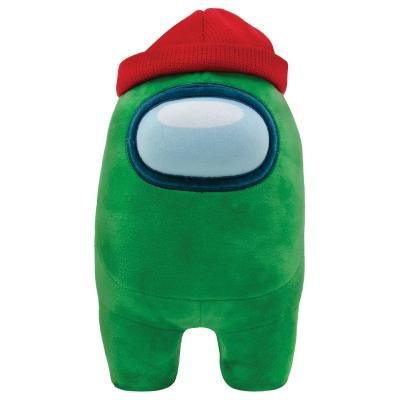 Мягкая игрушка YuMe Among us Зеленая с шапочкой 30 см