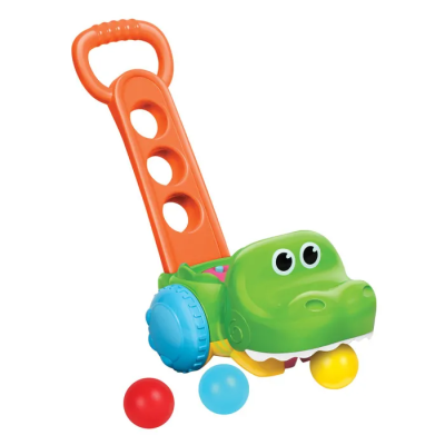 Игрушка B kids Каталка Крокодил с мячиками, 004703