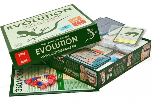 Карточная игра Эволюция Подарочная 3 выпуска игры+ 18 новых карт