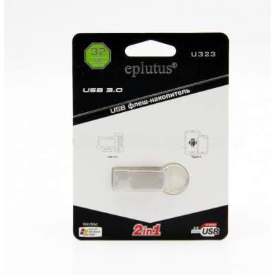 USB-накопитель Eplutus U323 32GB, серебро
