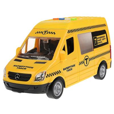 Машина Технопарк Mercedes Benz Sprinter Такси инерционная, 22 см