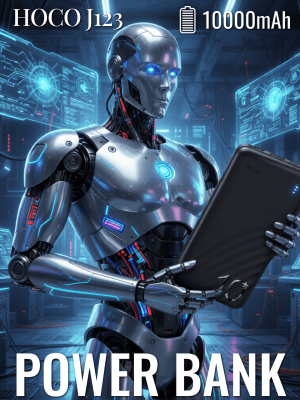 Портативный аккумулятор 10000 mAh J123 HOCO черный Портативный аккумулятор 10000 mAh J123 HOCO черный