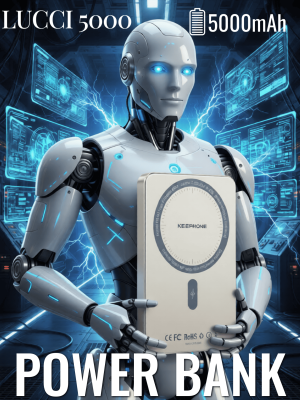 Внешний аккумулятор сверхтонкий KEEPHONE LUCCI 5000 титан