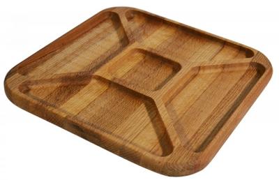 Менажница деревянная бук квадрат №1 29 см