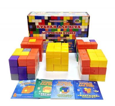 Развивающая игра Корвет Кубики для всех Логические кубики