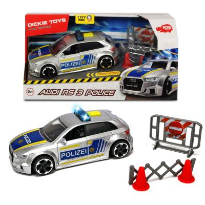 Полицейская машинка Dickie Toys Audi RS3, фрикционная, 15 см, свет, звук