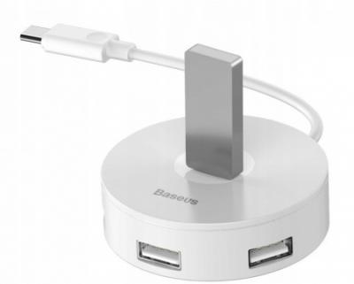 Хаб Type-C на Micro USB + 4USB CAHUB-G02 белый Baseus