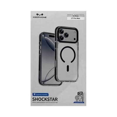Чехол накладка 17 Pro Max KEEPHONE SHOCKSTAR Magsafe черный