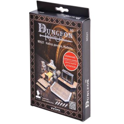 Игровой набор из картона Подземелье Мебель: Набор декора Умная Бумага