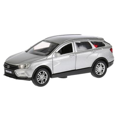 Машина металлическая Технопарк Lada Vesta Sw Cross 12 см, серебристый, VESTA-CROSS-SL