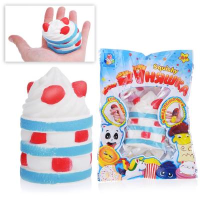 Игрушка-антистресс 1Toy мммняшка squishy (сквиши), пирожное со сливками