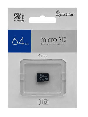 Карта памяти 64GB microSDHC Class 10 Smartbuy UHS-1 wo Карта памяти 64GB microSDHC Class 10 Smartbuy UHS-1 wo