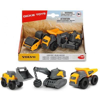 Набор Dickie Toys Volvo строители 3 шт. 9 см 2 вида