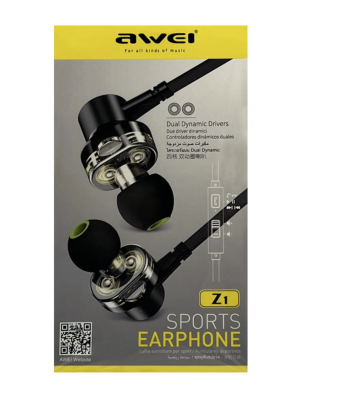 Наушники Awei Z1 черные с микрофоном