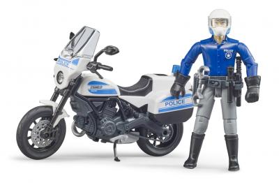 Мотоцикл Bruder Scrambler Ducati с фигуркой полицейского