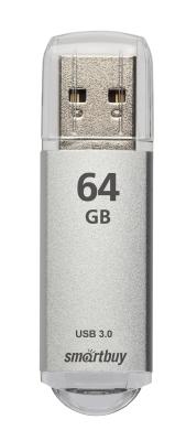 USB-накопитель SmartBuy V-Cut series 64 GB USB 3.0, серебристый