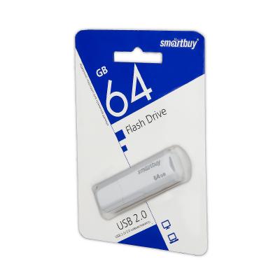 USB-накопитель SmartBuy Clue series USB 2.0 64 ГБ, белый