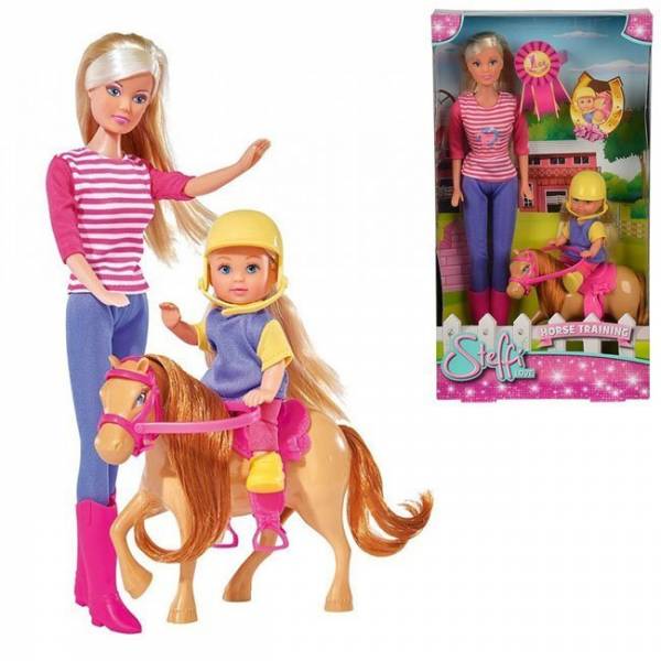 Набор кукол Simba Штеффи и Еви с пони на ферме